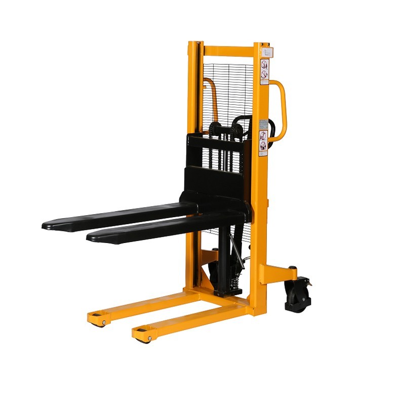 Apilador manual 1000kg Elevación rapida 1200mm horquillas medio-altas