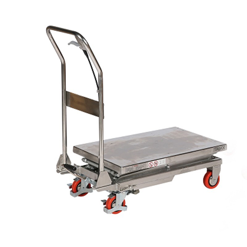 Mesa elevatória Inox 150 kg - Manuleva