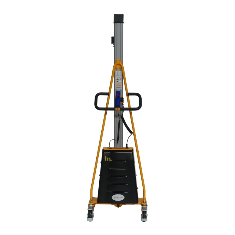 Vista trasera del apilador semieléctrico  Puesto de trabajo 100 kg - Elevación 1700 mm