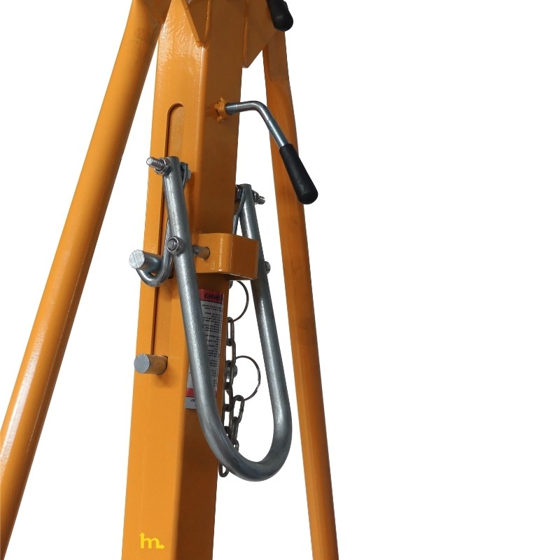 Zoom al sistema del Pórtico grúa móvil Capacidad 1000 kg
