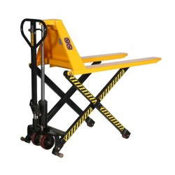 Vista general traspaleta elevadora manual 1000 kg - Elevación 800 mm - Horquillas anchas 680 mm
