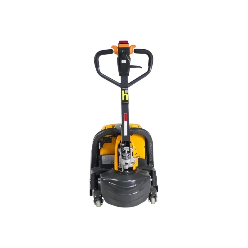 Vista delantera Transpaleta eléctrica EXPERTA 2000 kg - Batería de litio de 48 Voltios 20 Ah