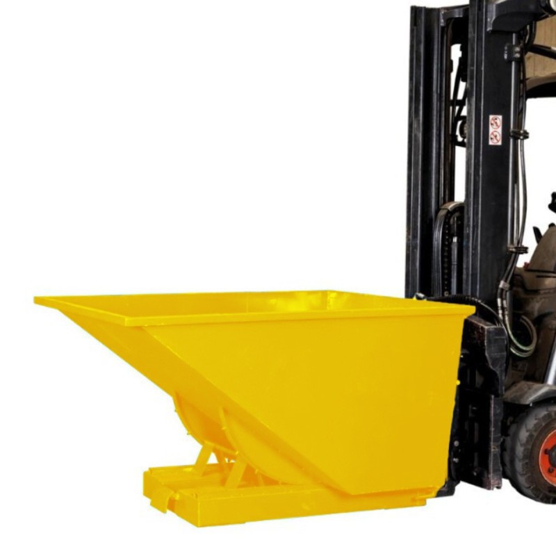 Vista general de la tolva autobasculante 1100L amarillo