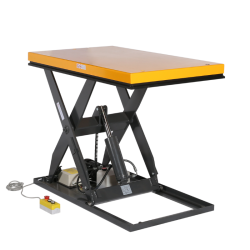 Vista general de la mesa elevadora eléctrica 1000 kg 220 V 1300x1000 mm